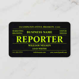 Journalistin Visitenkarte
