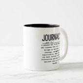 Journalistin Zweifarbige Tasse (VorderseiteRechts)