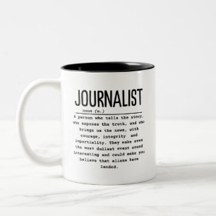Journalistin Zweifarbige Tasse