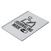 Journalmodus im Bullet-Journal-Tagebuch Notizblock (Linke Seite)