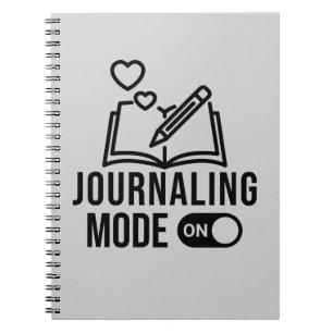 Journalmodus im Bullet-Journal-Tagebuch Notizblock