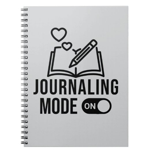 Journalmodus im Bullet-Journal-Tagebuch Notizblock (Vorderseite)
