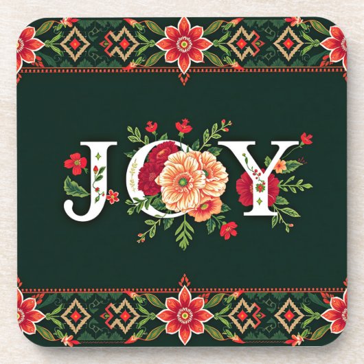 JOURNE-Weihnachtsgrenze Getränkeuntersetzer (Vorderseite)