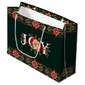 JOURNE-Weihnachtsgrenze Große Geschenktüte (Vorderseite Schrägansicht)