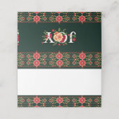 JOURNE-Weihnachtsgrenze Platzkarte (Außenseite Aufgefaltet)