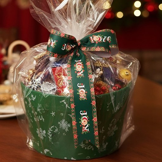 JOURNE-Weihnachtsgrenze Satinband