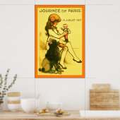 Journée de Paris ~ Vintages französisches WW1-Post Poster (Küche)