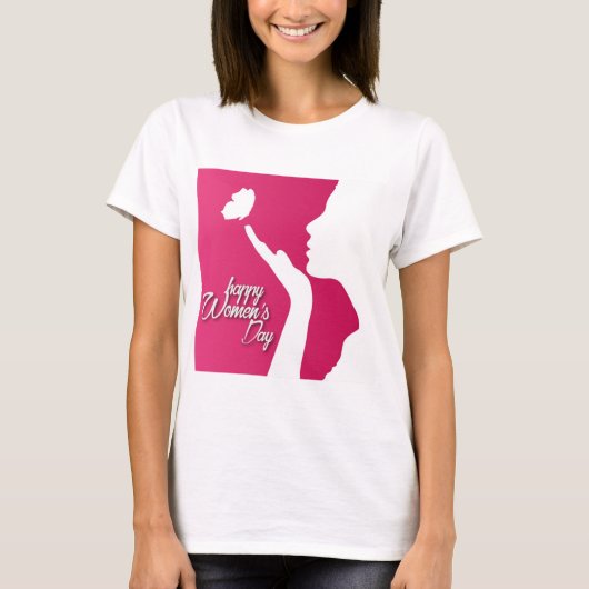 Journée internationale de la femme happy women T-Shirt (Vorderseite)