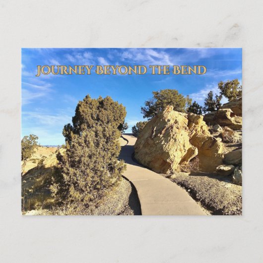 Journey Beyond the Bend Postkarte (Vorderseite)