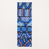 Journey Blue Aboriginal Art Yoga Mat Yogamatte (Vorderseite)