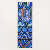 Journey Blue Aboriginal Art Yoga Mat Yogamatte (Rückseite)