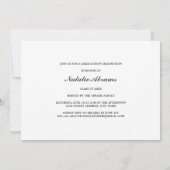 Journey | Einladung zur benutzerdefinierten Farbab (Rückseite)