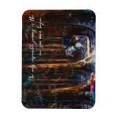 Journey - Fantasy forest Berglandschaft Kunst Magnet (Vertikal)