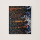 Journey - Fantasy forest Berglandschaft Kunst Puzzle (Vertikal)