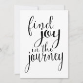 Journey finden - Inspiration Zitat Feiertagskarte (Vorderseite)