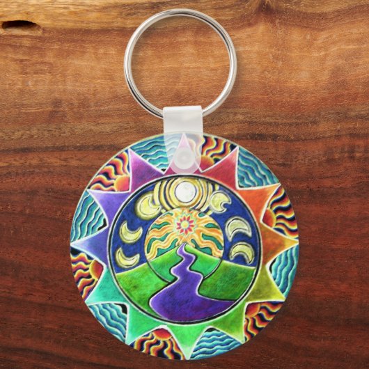Journey Mandala Key Chain Schlüsselanhänger (Vorderseite)