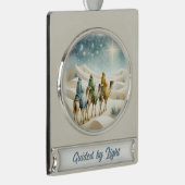 Journey of the Magi – Epiphany Banner Design Banner-Ornament Silber (Rechts)