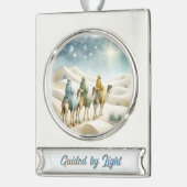 Journey of the Magi – Epiphany Banner Design Banner-Ornament Silber (Links)