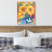 Journey of Whimsy: Sunflower & Rainbow Leinwanddruck (Insitu (Schlafzimmer))