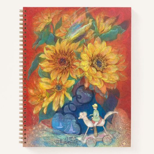 Journey of Whimsy: Sunflower & Rainbow  Notizblock (Vorderseite)