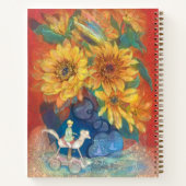 Journey of Whimsy: Sunflower & Rainbow Notizblock (Rückseite)