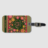 Journey Personalisiert Name Inspirivity Floral Gepäckanhänger (Vorderseite (Horizontal))