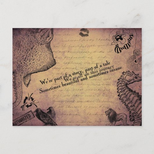 Journey Postcard Postkarte (Vorderseite)