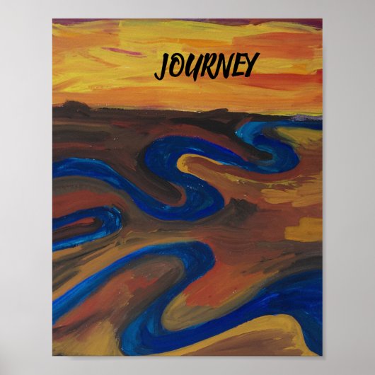 JOURNEY POSTER VON KÜNSTLER PAULA REILLY. (Vorne)