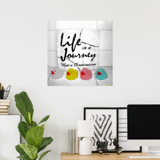 "Journey" Rubber Duck Poster (Heimbüro)