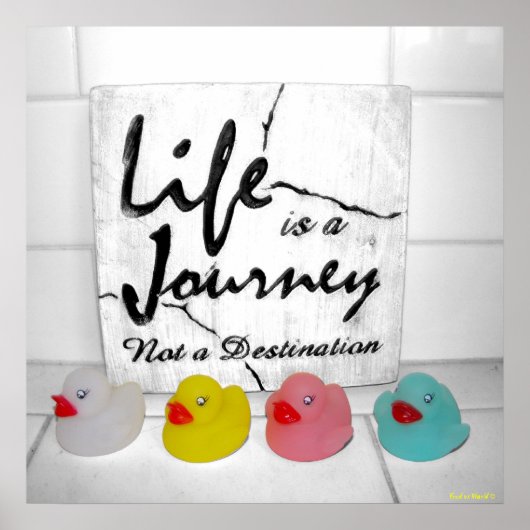"Journey" Rubber Duck Poster (Vorne)