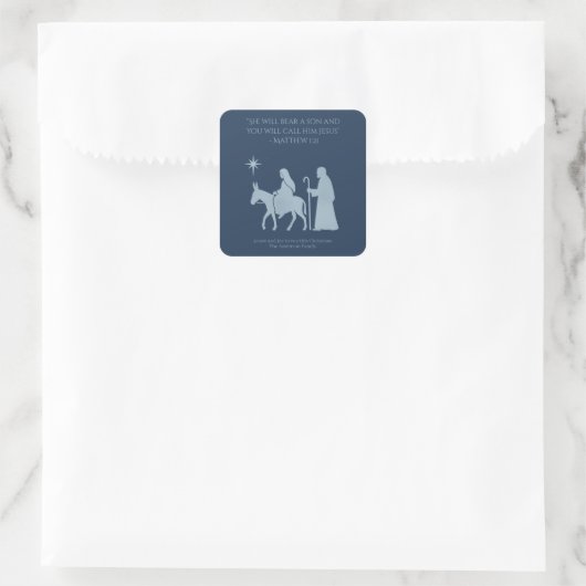 Journey to Bethlehem Sticker – Mary and Joseph (Tasche)
