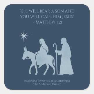 Journey to Bethlehem Sticker – Mary and Joseph
