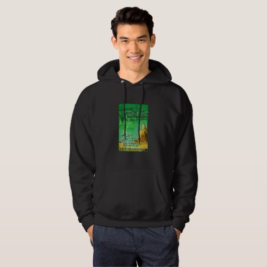 Journey to Venus Retro Space Planet Hoodie (Vorne ganz)