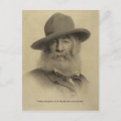 "Journey work of the Stars" Walt Whitman Postkarte (Vorderseite)