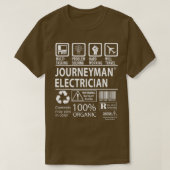 Journeyman Electrician MultiTasking Certified Job T-Shirt (Design vorne)
