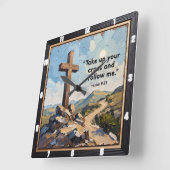 Journey's Call: Follow The Path Quadratische Wanduhr (Winkel)