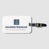 JourneyVersum Logo - Gepäckanhänger (Vorderseite (Horizontal))