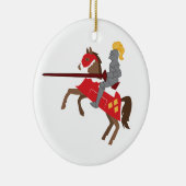 Joust Knight Keramik Ornament (Rechts)