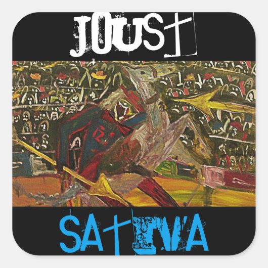 JOUST SATIVA QUADRATISCHER AUFKLEBER (Vorderseite)