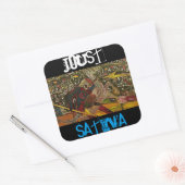 JOUST SATIVA QUADRATISCHER AUFKLEBER (Umschlag)