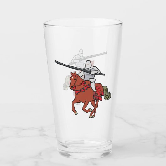 Jousting Knight Glas (Vorderseite)