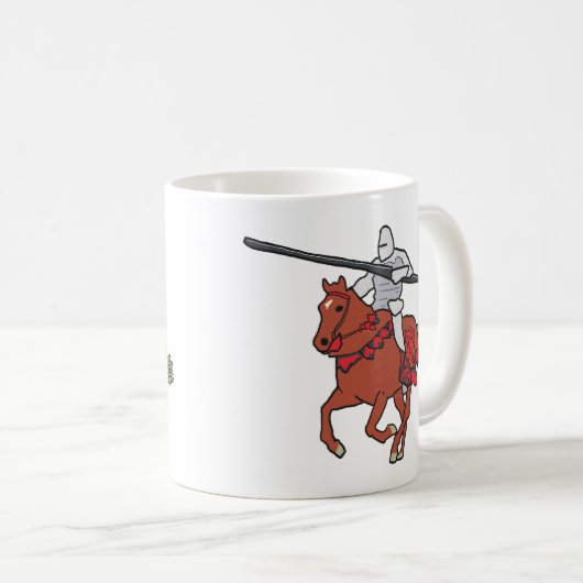 Jousting Knight Kaffeetasse (VorderseiteRechts)
