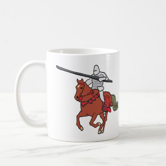 Jousting Knight Kaffeetasse (Links)