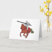 Jousting Knight Karte (Gelbe Blume)