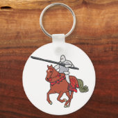 Jousting Knight Schlüsselanhänger (Vorderseite)