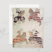 Jousting Knights aus Sir Thomas Holmes' Buch Postkarte (Vorne/Hinten)