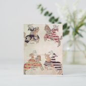 Jousting Knights aus Sir Thomas Holmes' Buch Postkarte (Stehend Vorderseite)