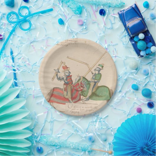 Jousting Knights Pappteller (Party)