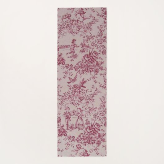 Jouy-Leinwand Yogamatte (Rückseite)