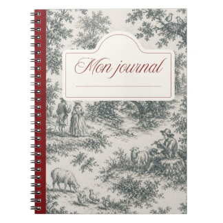 Jouy-Stoff Notizbuch Notizblock